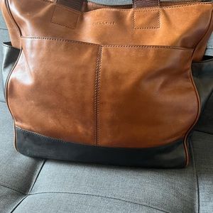 Authentic Coach Leather Travel Tote